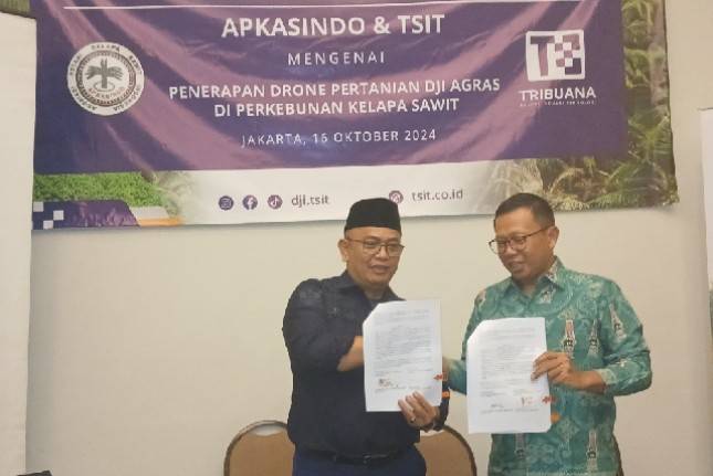 APKASINDO Gandeng TSIT  Terapkan Teknologi Drone di Perkebunan Sawit