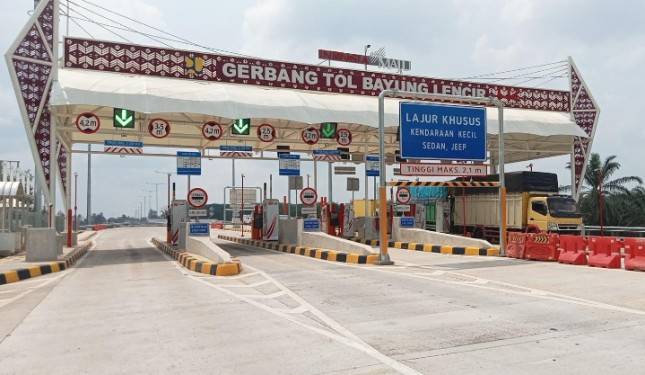Informasi Terkini Volume Lalu Lintas Selama Libur Nataru di Jalan Tol Trans Sumatera
