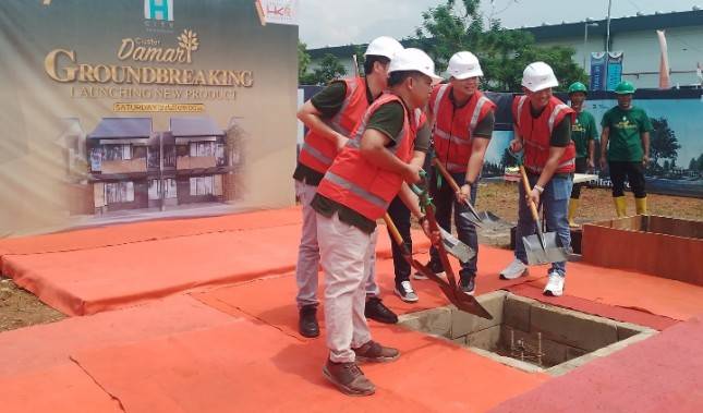 HK Realtindo Lakukan Groundbreaking Cluster Damar Sawangan, Perkuat HCS sebagai Kota Komunitas
