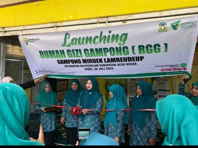 LKC Dompet Dhuafa bersama Pemerintah Kabupaten Aceh Besar Luncurkan Rumoh Gizi Gampong