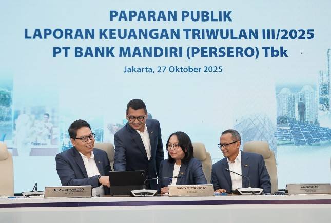 Kinerja Solid Kuartal III 2025, Bank Mandiri Perkokoh Peran sebagai Penggerak Pertumbuhan Ekonomi Nasional