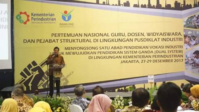 Bertemu Dosen, Guru dan Widyaiswara, Menperin Minta Bantuan Terkait Program Pendidikan Vokasi