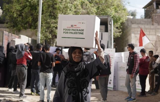 Solidaritas Tanpa Batas, Dompet Dhuafa Distribusikan Ribuan Paket Pangan Bagi Pengungsi Gaza di Kota Karameh