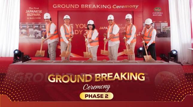 Jababeka Resmi Groundbreaking Bizpark Tahap II, Hadirkan Konsep Japanese Bizpark Pertama di Indonesia