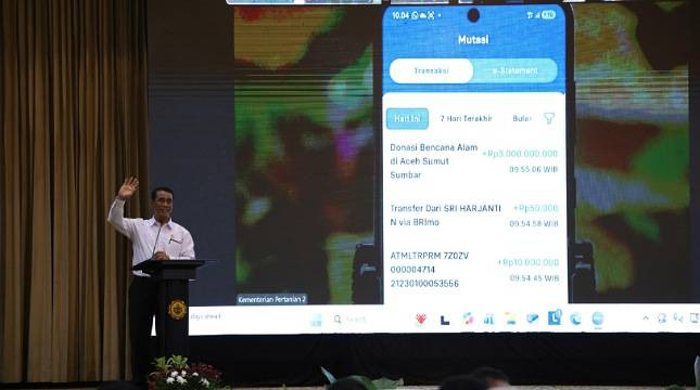 Mentan Amran Himpun Rp 75,85 Miliar dalam Satu Jam untuk Korban Bencana Sumatera