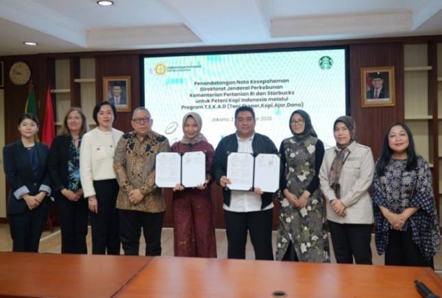 Kementan & Starbucks Perkuat Kopi Berkelanjutan Indonesia Lewat MoU Strategis TEKAD