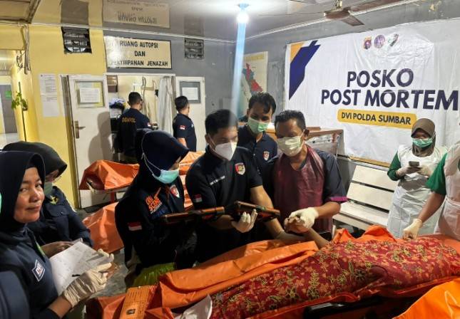 Laporan Terkini DVI Polda Sumbar: 174 Korban Teridentifikasi, 212 Warga Masih Hilang