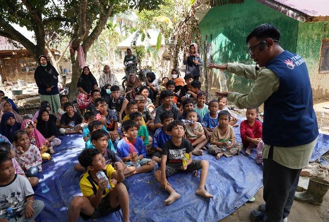 TelkomGroup Dukung Pemulihan Psikologis Anak Terdampak Banjir di Aceh Tamiang