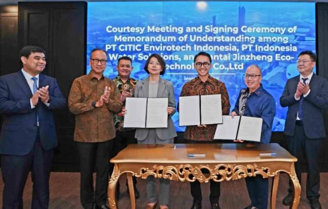 Menperin Agus Gaet 3 Raksasa Air Global CITIC-Jinzheng-IWS Garap Limbah Kawasan Industri 