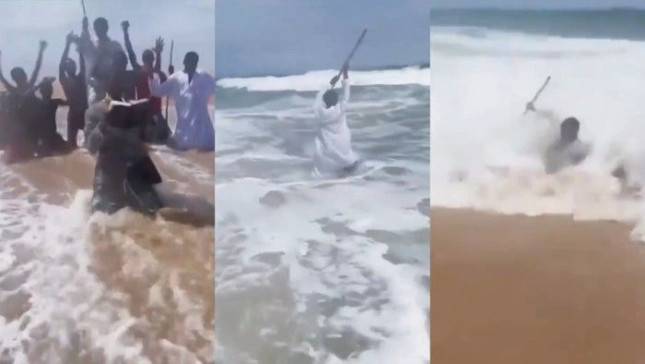Ingin Tiru Nabi Musa yang Membelah Laut, Pria Ethiopia Justru Dihajar ombak Besar, Basah-Basahan Tak dapat Mukjizat&nbsp;