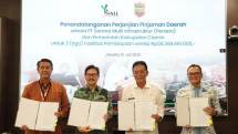 Penandatanganan perjanjian pembiayaan dengan Kabupaten Ciamis