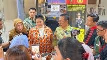 Founder Krista Exhibitions, Christina Sudjie, memenuhi panggilan penyidik Direktorat Tindak Pidana Umum (Dittipidum) Bareskrim Polri guna memberikan keterangan dalam penyelidikan dugaan tindak pidana pemalsuan dokumen.