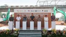 Prosesi groundbreaking pembangunan Stasiun Bekasi Ekstensi