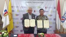 (MoU) Universitas Agung Podomoro bersama Universitas Indonesia jalin kemitraan strategis di bidang pendidikan tinggi. 