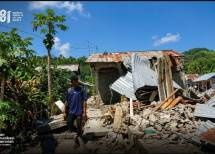 Ilustrasi rumah terdampak bencana gempa NTT