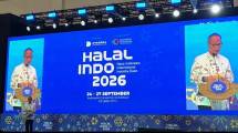 Menperin Agus Gumiwang Kartasasmita saat membuka gelaran Halal Indo 2026