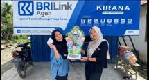 Dalam satu bulan, BRILink Agen Kirana melayani lebih dari 2.200 transaksi.