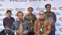 Menperin Muhammad Sarmuji bersama Menteri Perlindungan Pekerja Migran Indonesia, Mukhtarudin 