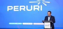 Sambutan Direktur Utama PERURI, Teguh Arief Indratmoko di pembukaan PERURI Digital Summit 2026.