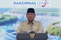 Presiden Prabowo dalam Rakornas Tim Percepatan Akses Keuangan Daerah (TPAKD) 2026 di Jakarta, Kamis (22/10)