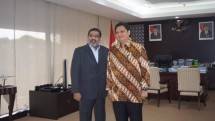 Menperin Airlangga Hartarto saat menerima kunjungan Presiden Direktur PT Siemens Indonesia (Foto: Dok. Industry.co.id)