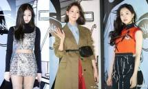 Jennie BLACKPINK, Yoona SNSD dan Naeun A-Pink di acara brand fashion Prada. (Source: Kpopchart)