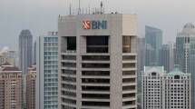Gedung PT Bank Negara Indonesia Tbk (BBNI) ( Bloomberg / gettyimages)