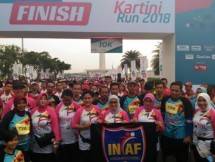 Ibu Iriana Jokowi Lepas Lomba Lari Kartini Run 2018