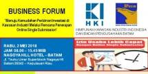 HKI dan BP Batam Adakan Business Forum Bahas Implementasi OSS di Kawasan Industri