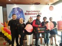 Saat konferensi pers McDelivery Day 2018