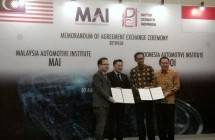 Penandatanganan MoA antara Institut Otomotif Indonesia (IOI) dan Malaysia Automotive Institute (MAI) (Foto: Ridwan/Industry.co.id)