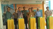 Ground Breaking Apartemen Kaliana, di Cileungsi, Senin (16/1/2017). (Ahmad Fadli/INDUSTRY.co.id)