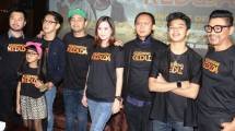 Raffi Ahmad diantara para pemain film "Kesemapatan Keduda"