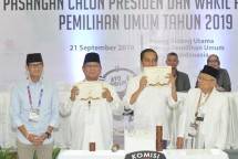 Presiden Jokowi dan Prabowo Subianto (Foto Dok KPU)