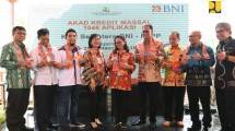 Kementerian PUPR dan Bank BNI Selenggarakan Akad Kredit Massal 1.046 KPR FLPP