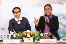 Konferensi pers Our Ocean Conference 2018 di Gedung Mina Bahari IV KKP