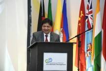 Menteri Perindustrian Airlangga Hartarto saat membuka Regional Conference on Industrial Development (RCID) di Bali (Foto: Kemenperin) 