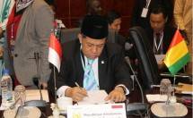 Wakil Ketua DPR, Fahri Hamzah saat sidang Parlemen Negara-Negara Islam (PUIC OIC), di Mali Afrika Barat yang berlangsung 21-29 Januari 2017.