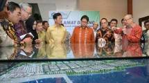 Menteri Perindustrian Airlangga Hartarto saat mengunjungi Kawasan Industri Kendal 
