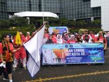 ASITA DKI Jakarta Rayakan HUT ASITA ke 48 melalui gerak jalan sehat, Minggu (27/1/2019)