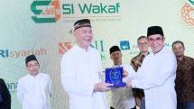 Dirut BNI Syariah, Abdullah Firman Wibowo saat bersama Ketua Umum Syarikat Islam Hamdan Zoelva