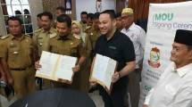 Penandatanganan Nota Kesepahaman antara Pemerintah Kota Makassar dengan PT Daur Ulang Industri Terpadu sebagai wujud dukungan Aplikasi berbasis IT, Octopus