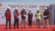 PT Waskita Karya Realty gelar ttopping off Tower Alder, Vasaka Nines 