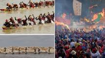 3 Event Besar Pariwisata di Riau, yakni Festival Bekudo Bono, Bakar Tongkang, dan Pacu Jalur