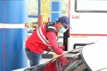 Kegiatan Sosialisasi Pencegahan Covid-19 di Cabang-Cabang tol yang dioperasikan Hutama Karya