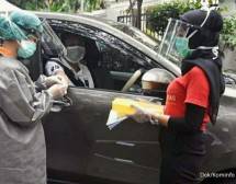 Patuhi Physical Distancing, Kominfo Gelar Rapid Test Covid-19 untuk Jurnalis dan Pegawai Secara Drivethru