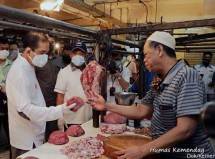 Mendag Agus tinjau Pasar Kramat Jati