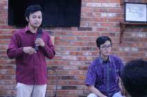 Fajri Beberapa Bulan Lalu Sebelum Covid-19 Sedang Memaparkan Hasil Risetnya Bersama IDEAS