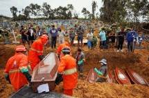 Kasus kematian tertinggi di Brazil (foto Bussines Insider) 