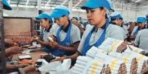 Ilustrasi buruh linting rokok